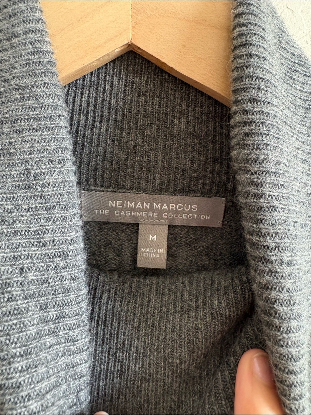 Neiman Marcus Gray Cashmere Turtleneck Sweater Dress Size Medium - Picture 4 of 6